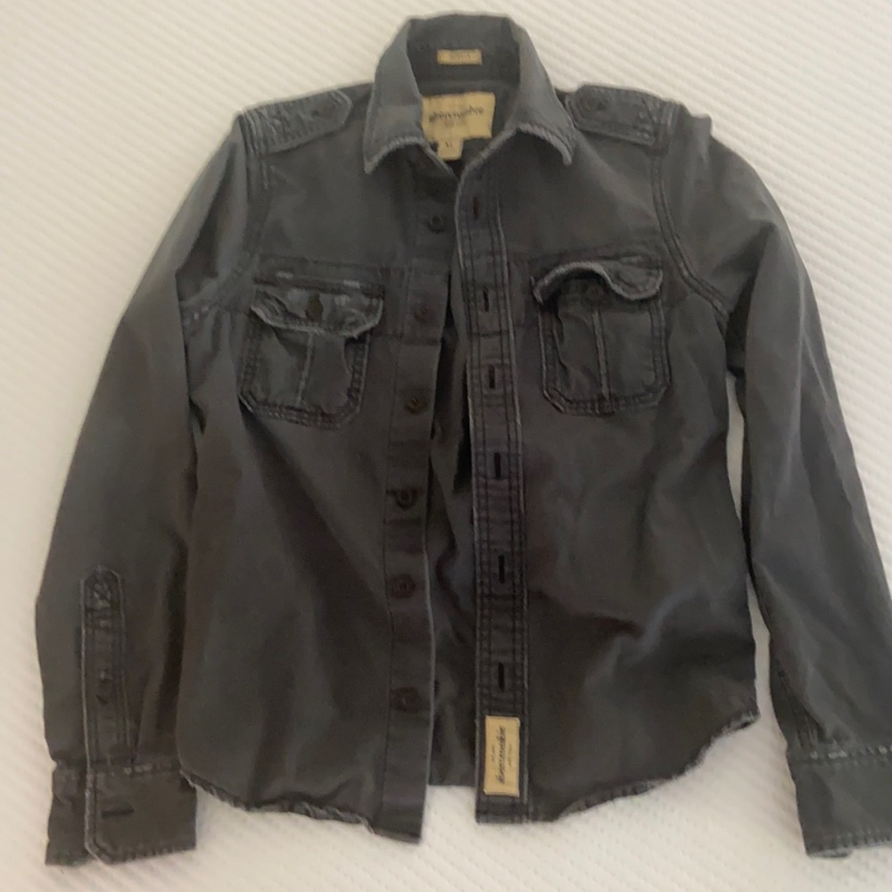 Abercrombie muscle button up shirt
